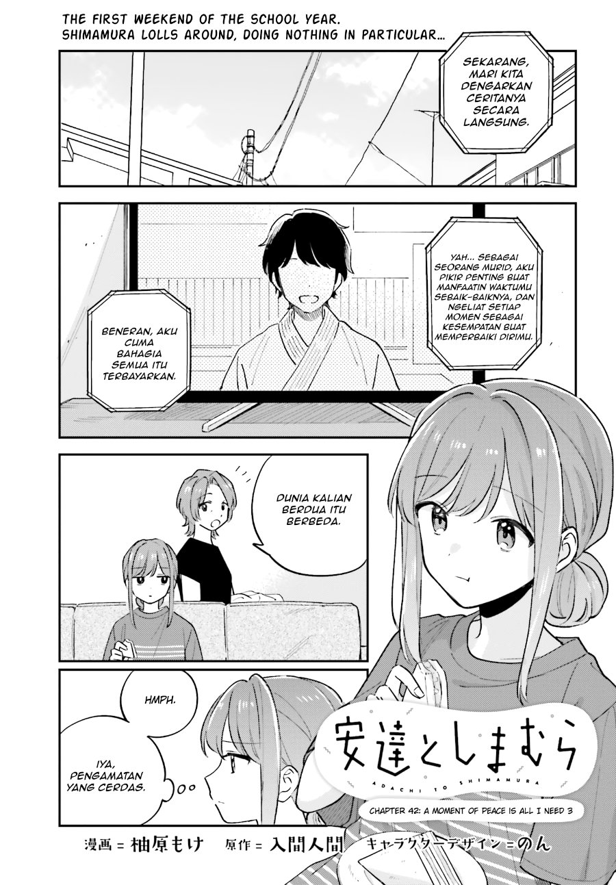 Adachi to Shimamura Chapter 42 – halaman 1