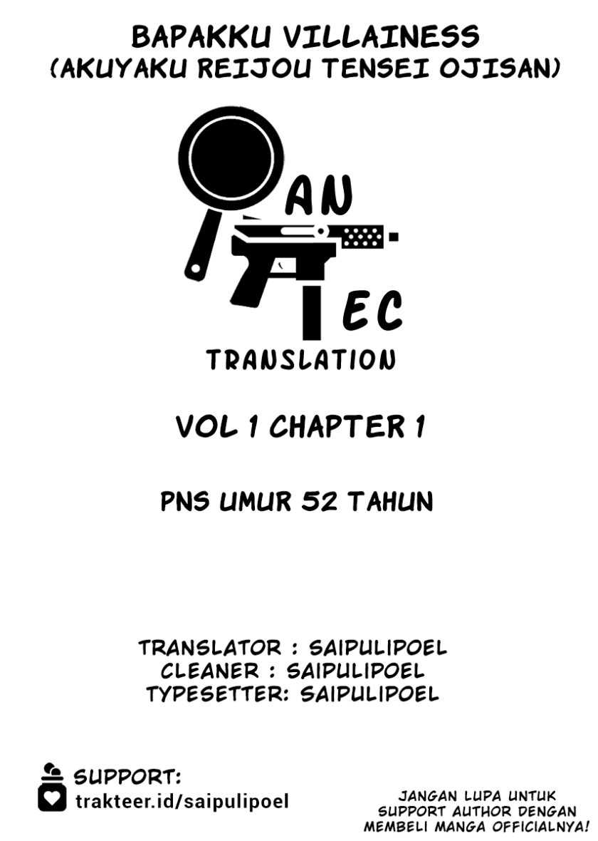 Akuyaku Reijou Tensei Oji-san Chapter 1 – halaman 1
