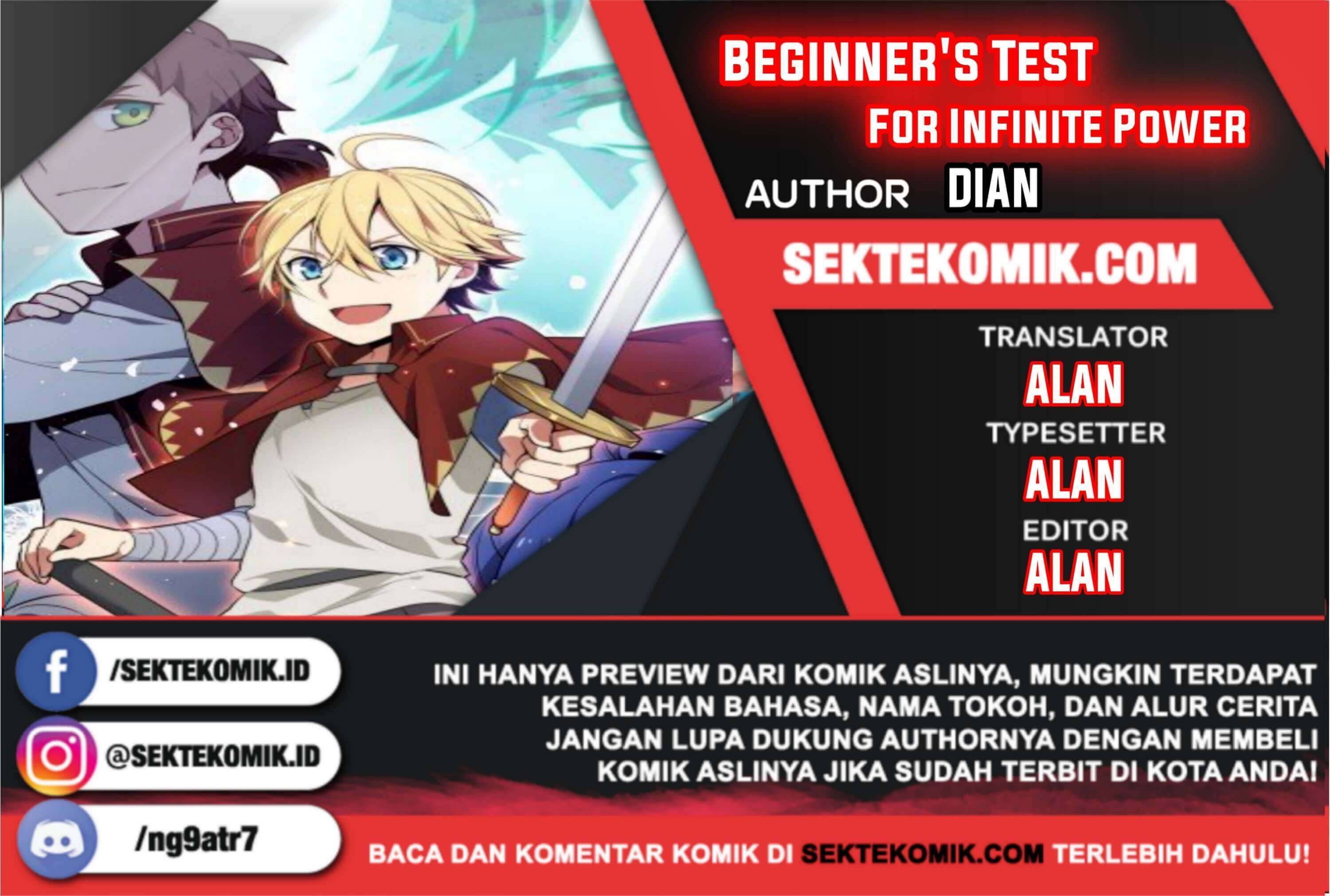 Beginner's Test For Infinite Power Chapter 10 – halaman 1