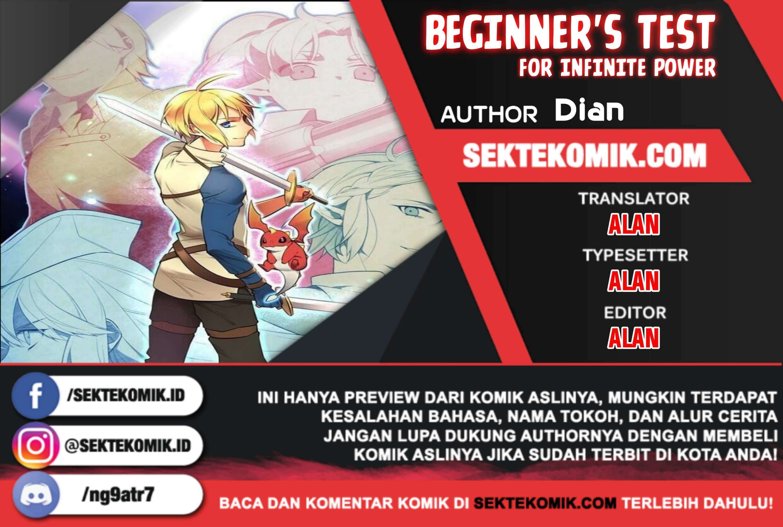 Beginner's Test For Infinite Power Chapter 28 – halaman 1