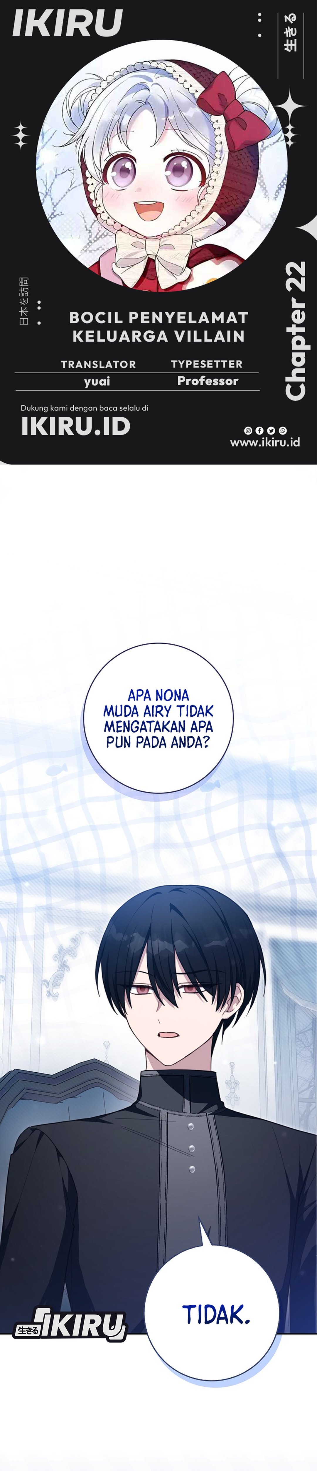 Bocil Penyelamat Keluarga Villain Chapter 22 – halaman 1