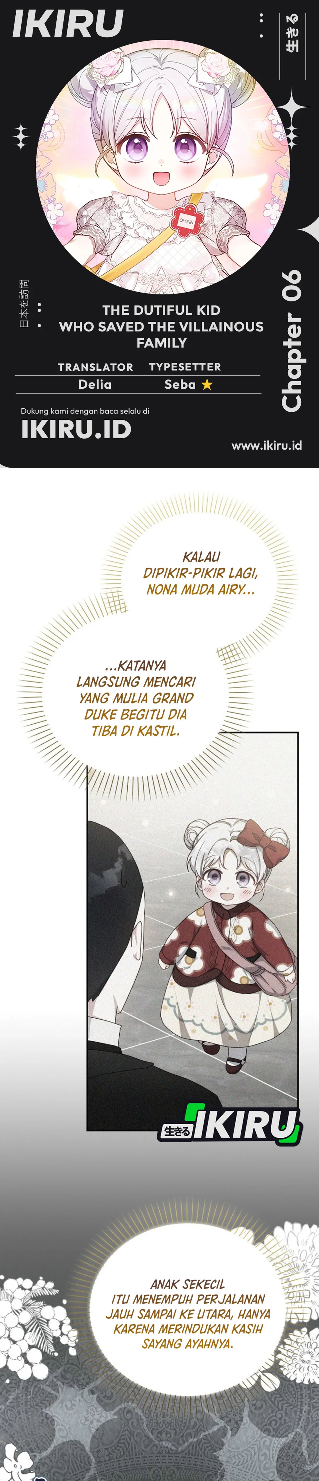 Bocil Penyelamat Keluarga Villain Chapter 6 – halaman 1