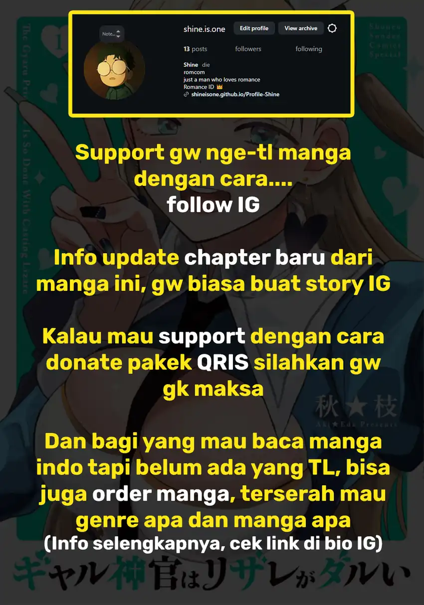 Gyaru Shinkan wa Rizare ga Darui chapter 13 halaman 11