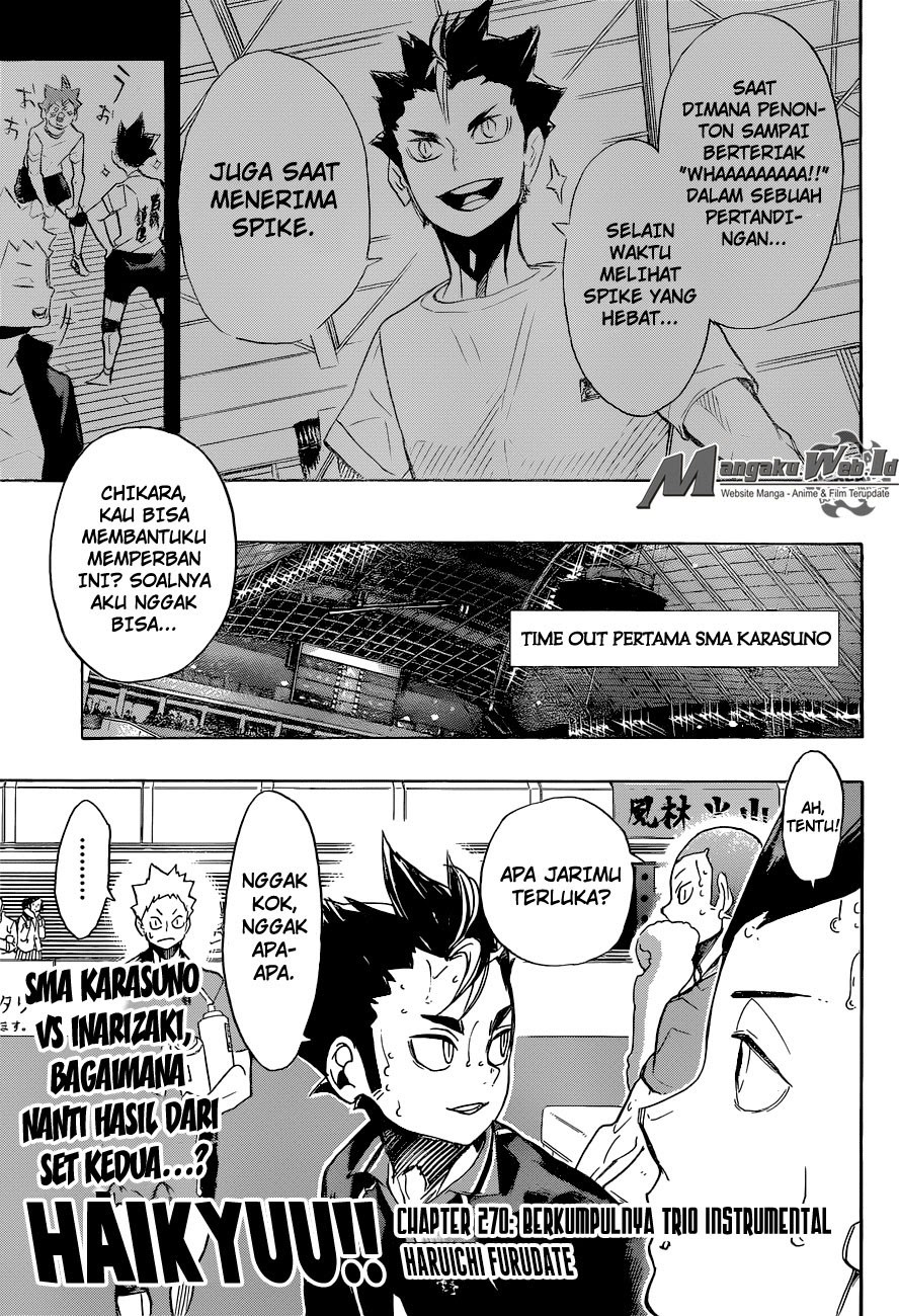 Haikyu!! Chapter 270 – halaman 1