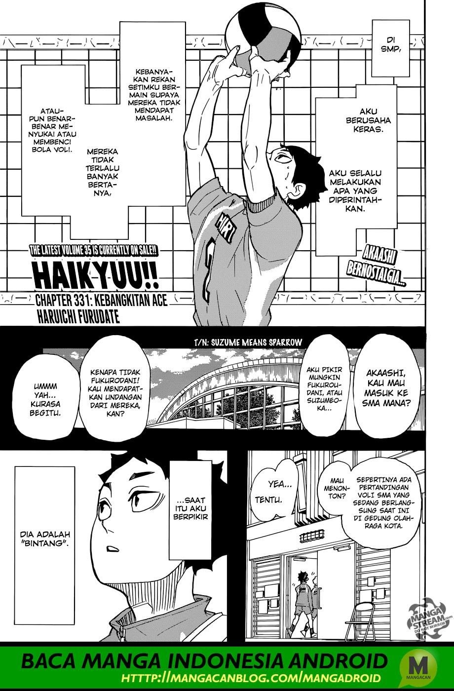 Haikyu!! Chapter 331 – halaman 1