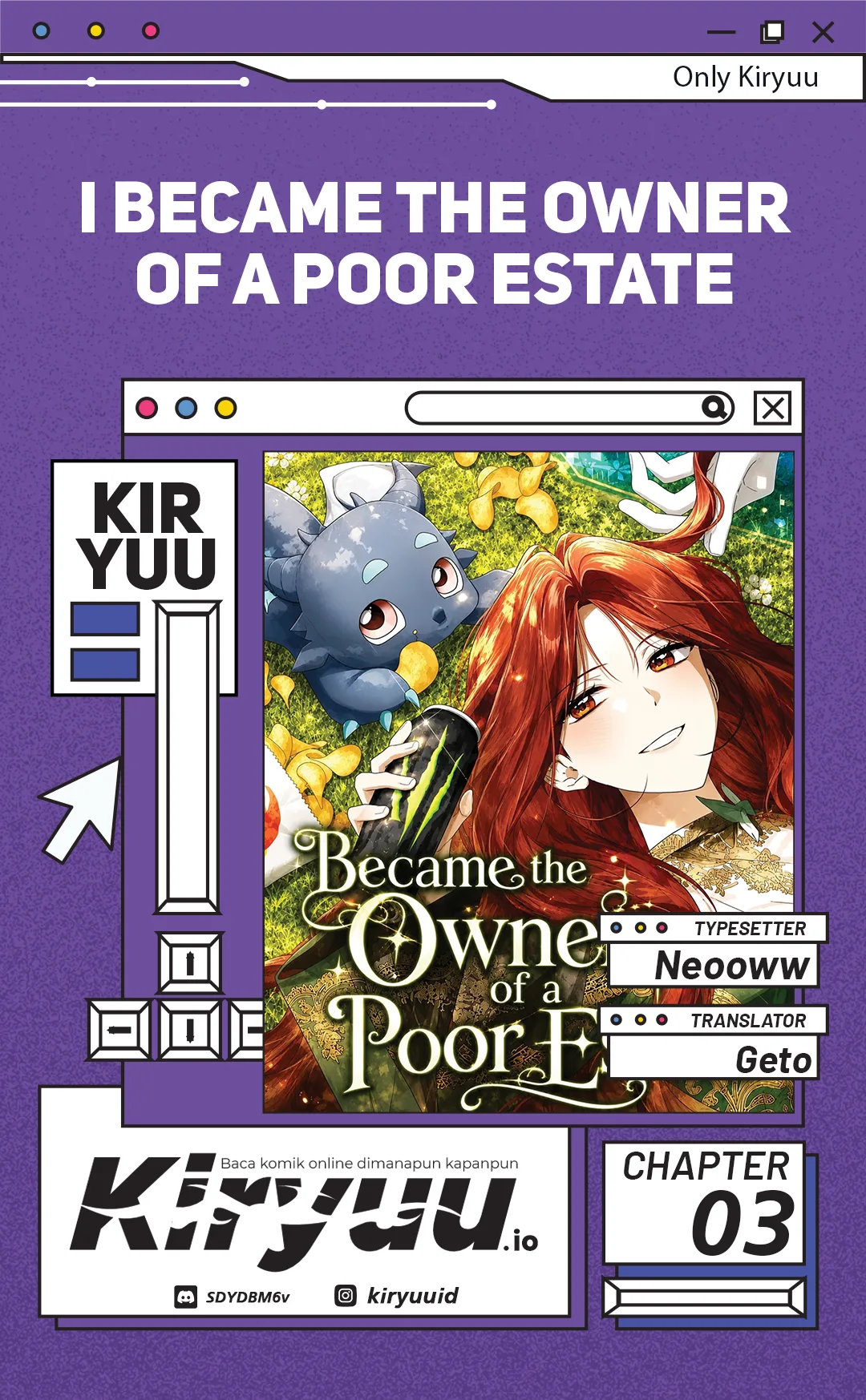 I Became the Owner of a Poor Estate Chapter 3 – halaman 1