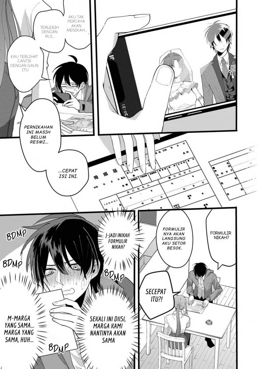 Kekkon shiyou. Rikon zentei de. Chapter 1 – halaman 13