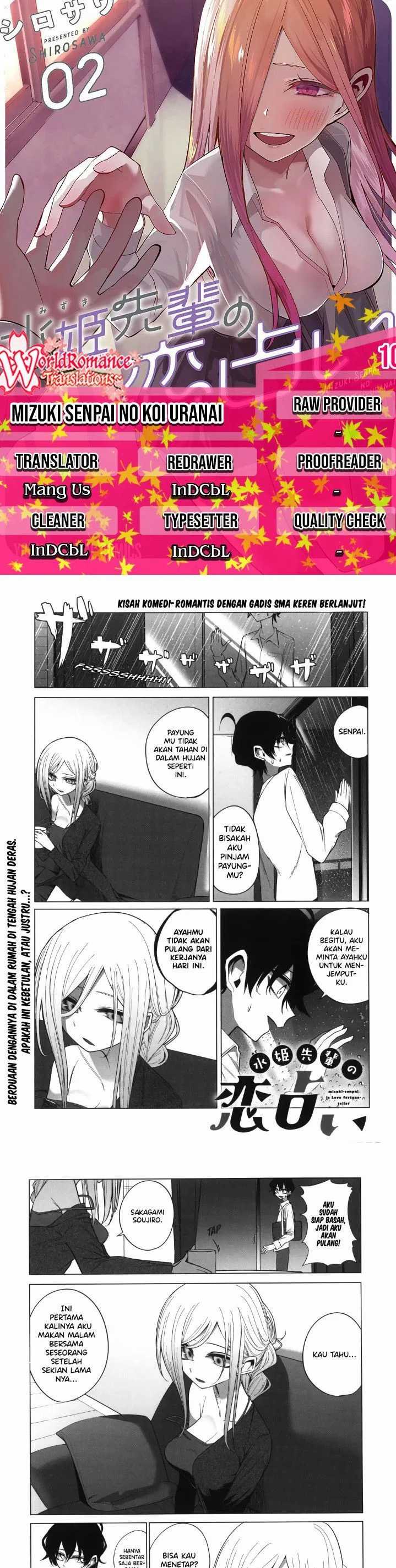 Mizuki-senpai no Koi Uranai Chapter 10 – halaman 1