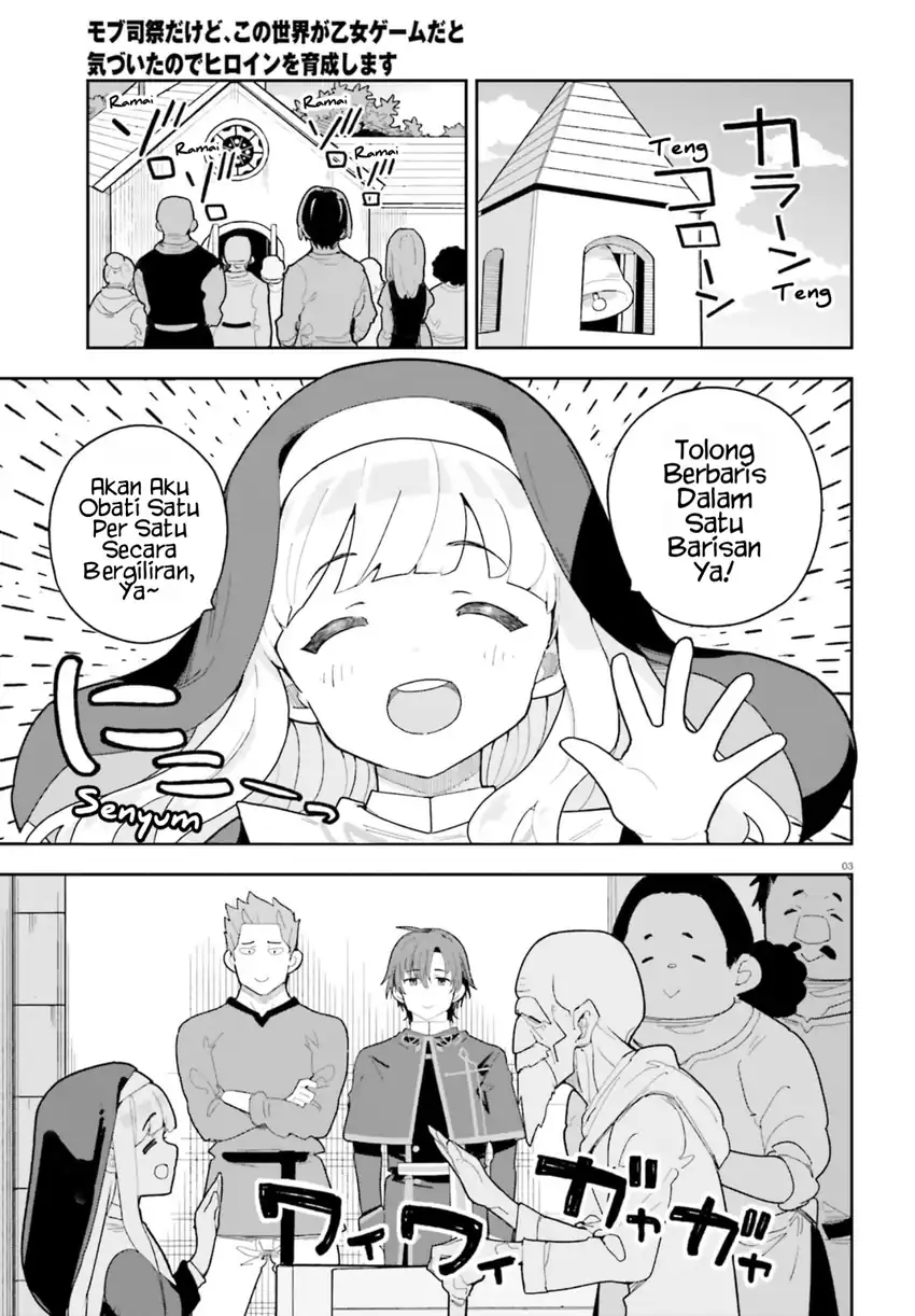 Mob Shisai Dakedo, Kono Sekai ga Otome Game dato Kizuita node Heroine wo Ikusei Shimasu chapter 9 halaman 4