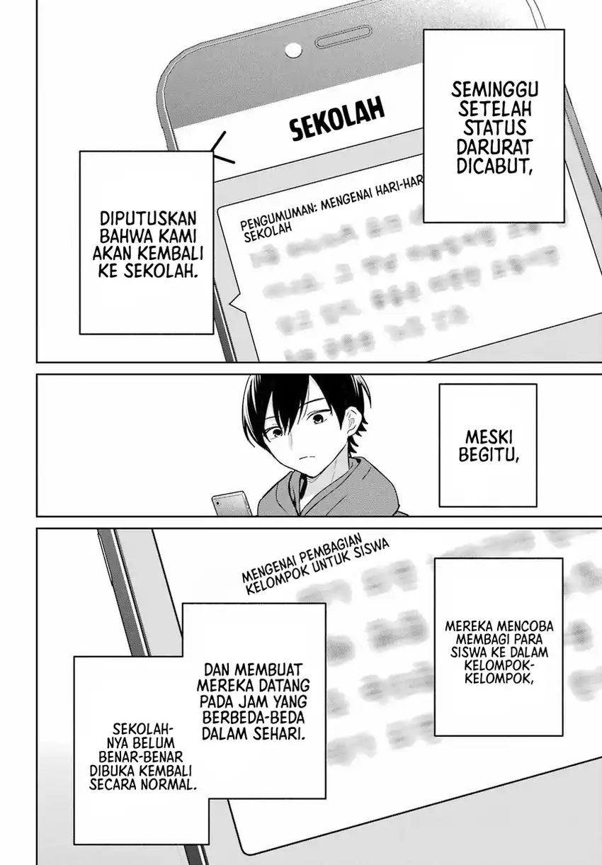 Remote Jugyou ni Nattara Class 1 no Bishoujo to Doukyo Suru Koto ni Natta chapter 20.1 halaman 13