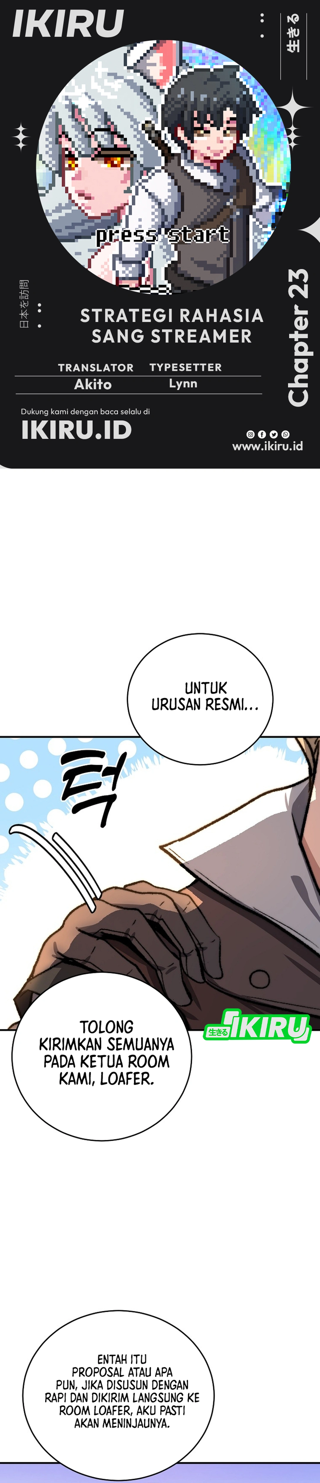 Strategi Rahasia Sang Streamer Chapter 23 – halaman 1