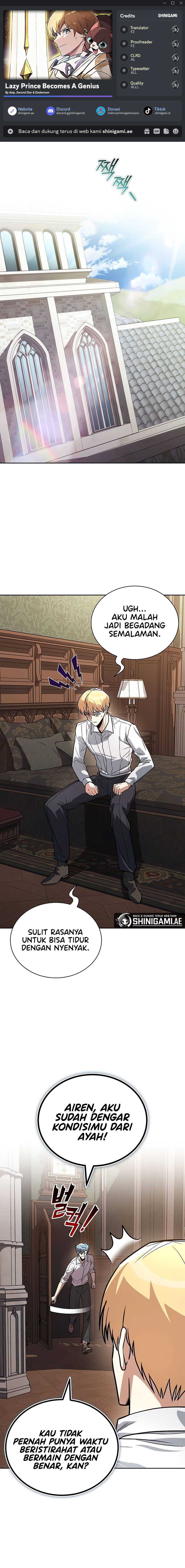 The Lazy Prince Becomes a Genius Chapter 110 – halaman 1