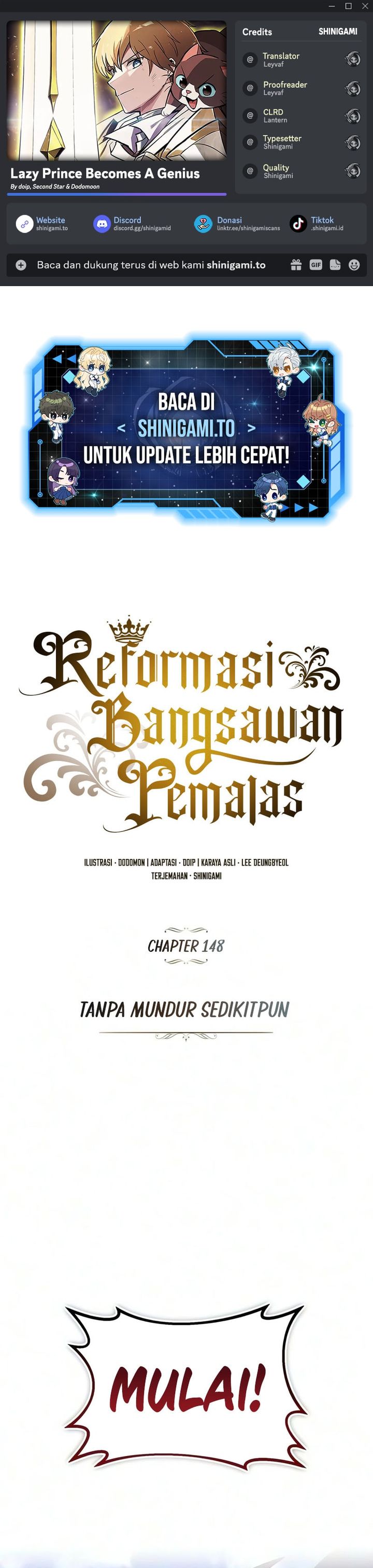 The Lazy Prince Becomes a Genius Chapter 148 – halaman 1
