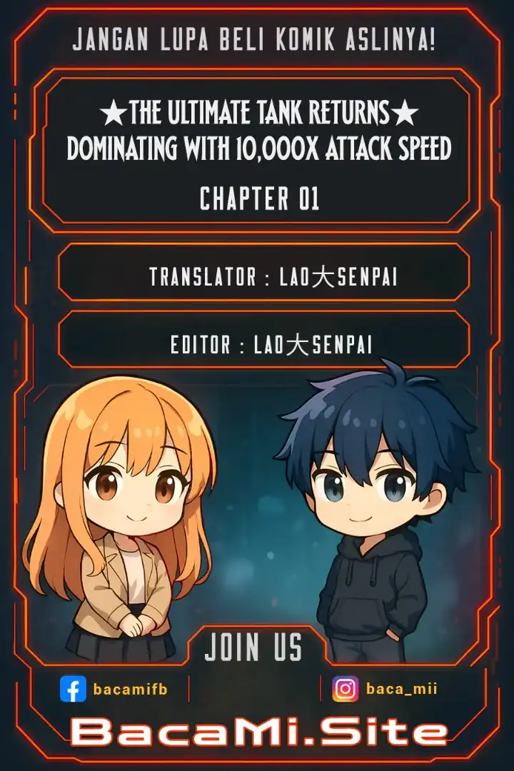 ★The Ultimate Tank Returns★ Dominating With 10,000x Attack Speed Chapter 1 – halaman 1