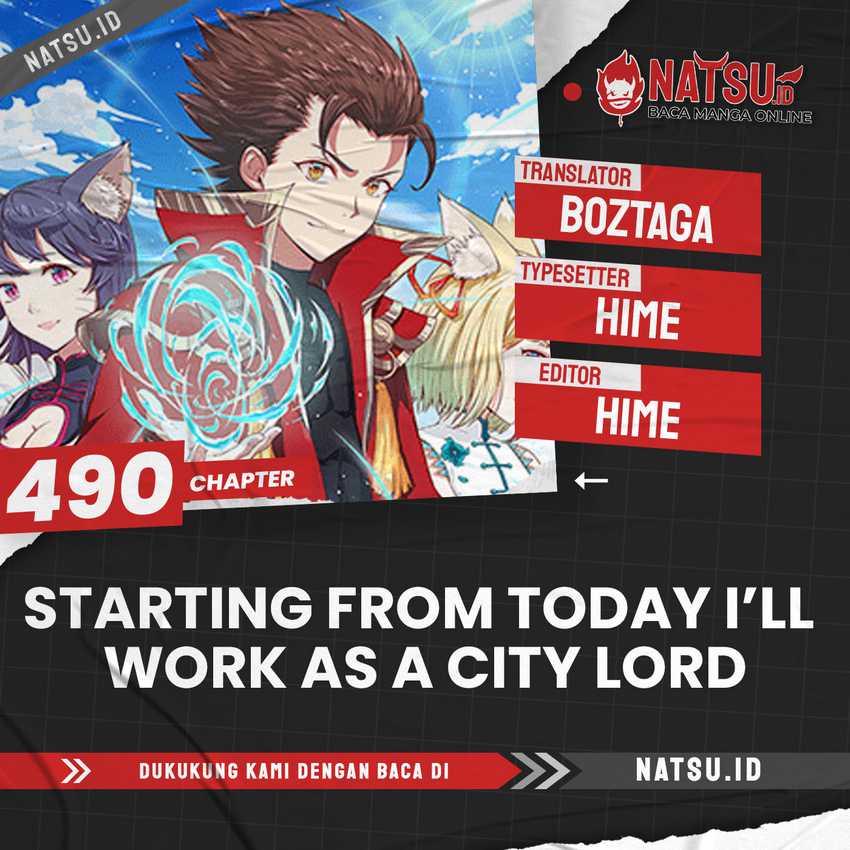 To Be The Castellan King (Starting from Today I'll Work as a City Lord) Chapter 490 – halaman 1